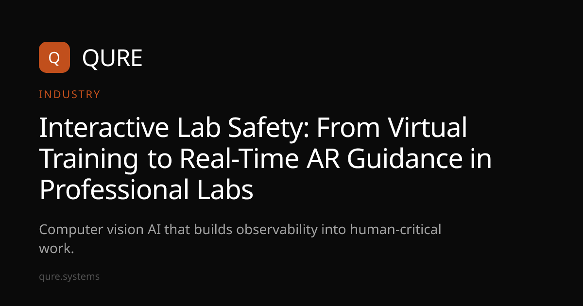 Interactive Lab Safety: From Virtual Training to Real-Time AR Guidance ...